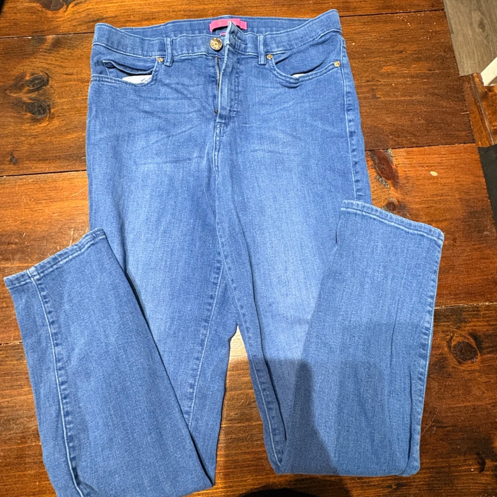Lilly Pulitzer Blue Skinny Jeans - Picture 2 of 3